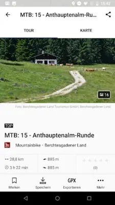 Berchtesgadener Land Touren android App screenshot 1